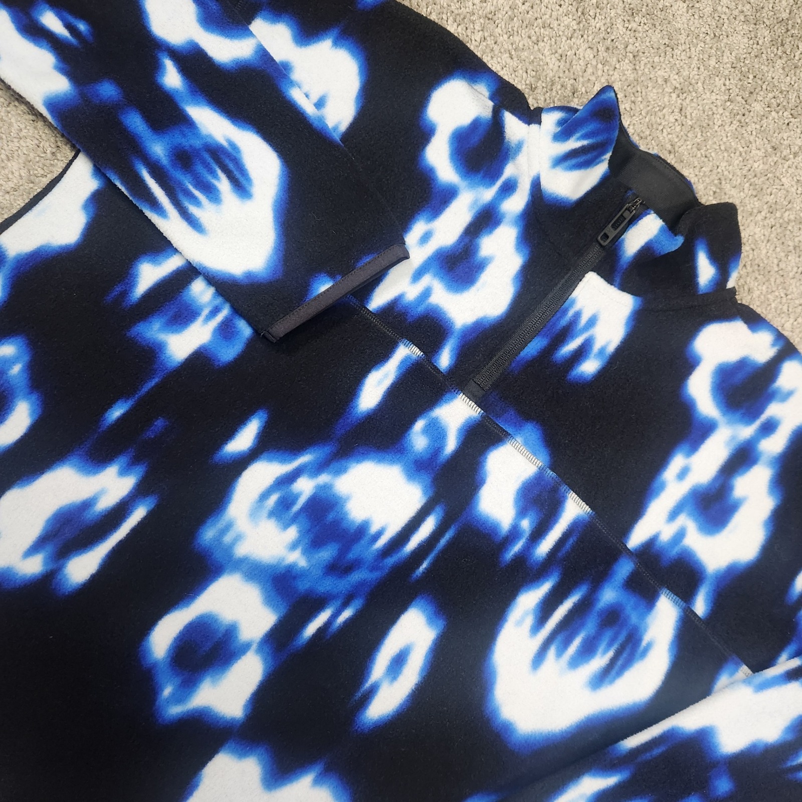 Under Armour Turbotech Fleece Pullover 1/4 Zip Tie Dye Gorpcore Sweater Mens S